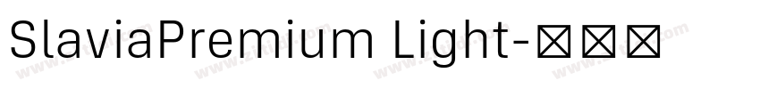 SlaviaPremium Light字体转换 SlaviaPremium Light字体转换